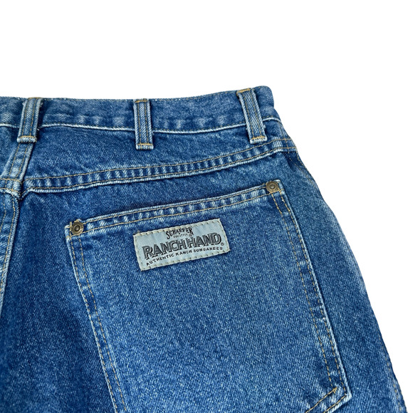 Schaefer Outfitter Ranch Hand Dungaree Jeans Men’s 34x30 Blue Denim Straight USA - Picture 4 of 12